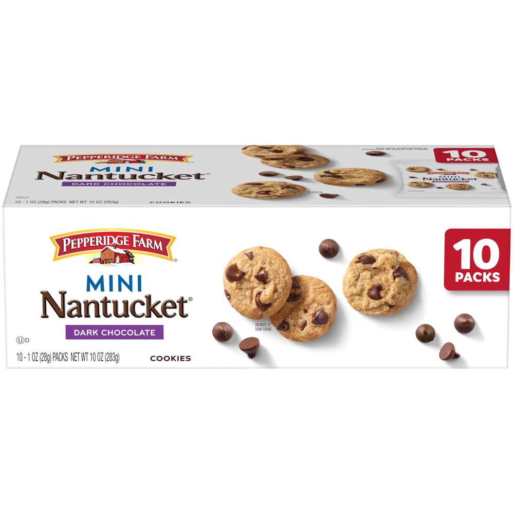 Pepperidge Farm Nantucket mini cookies box – convenient family snack option.