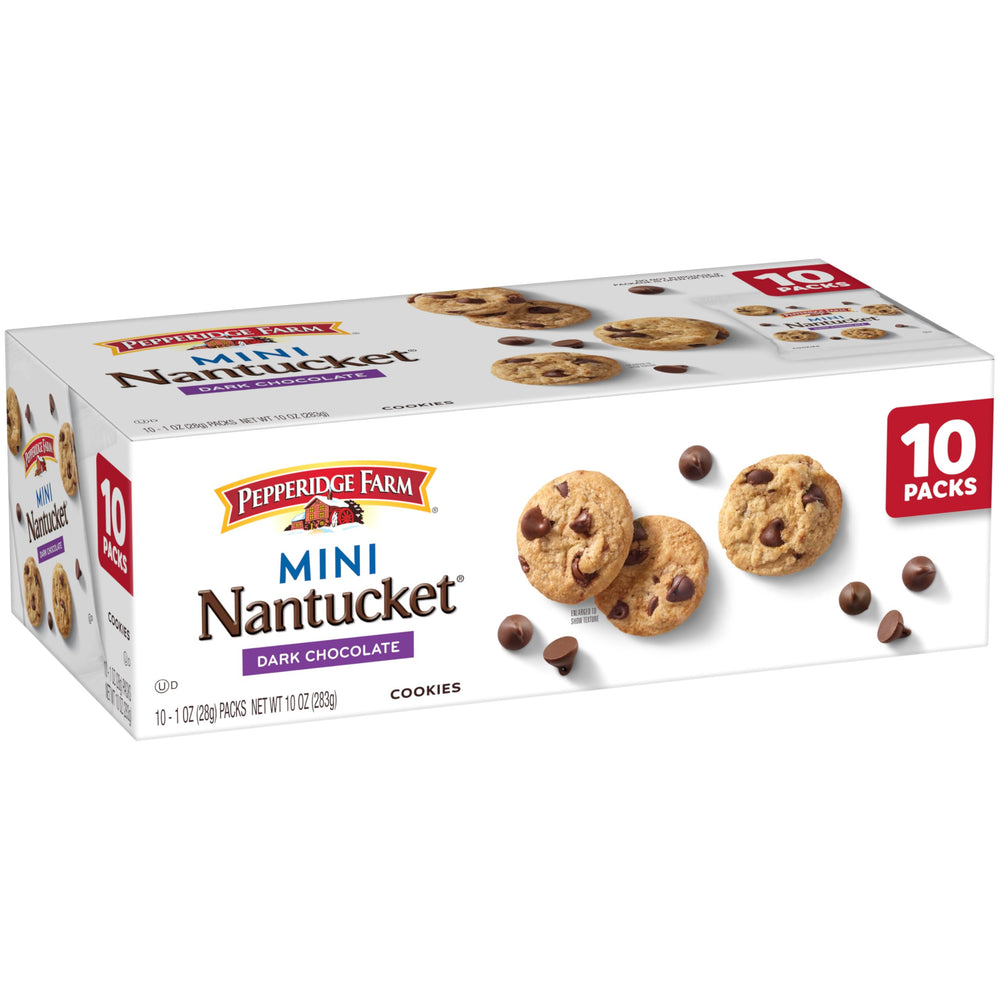 Pepperidge Farm Nantucket mini cookies in lunchbox – tasty school-day snack.