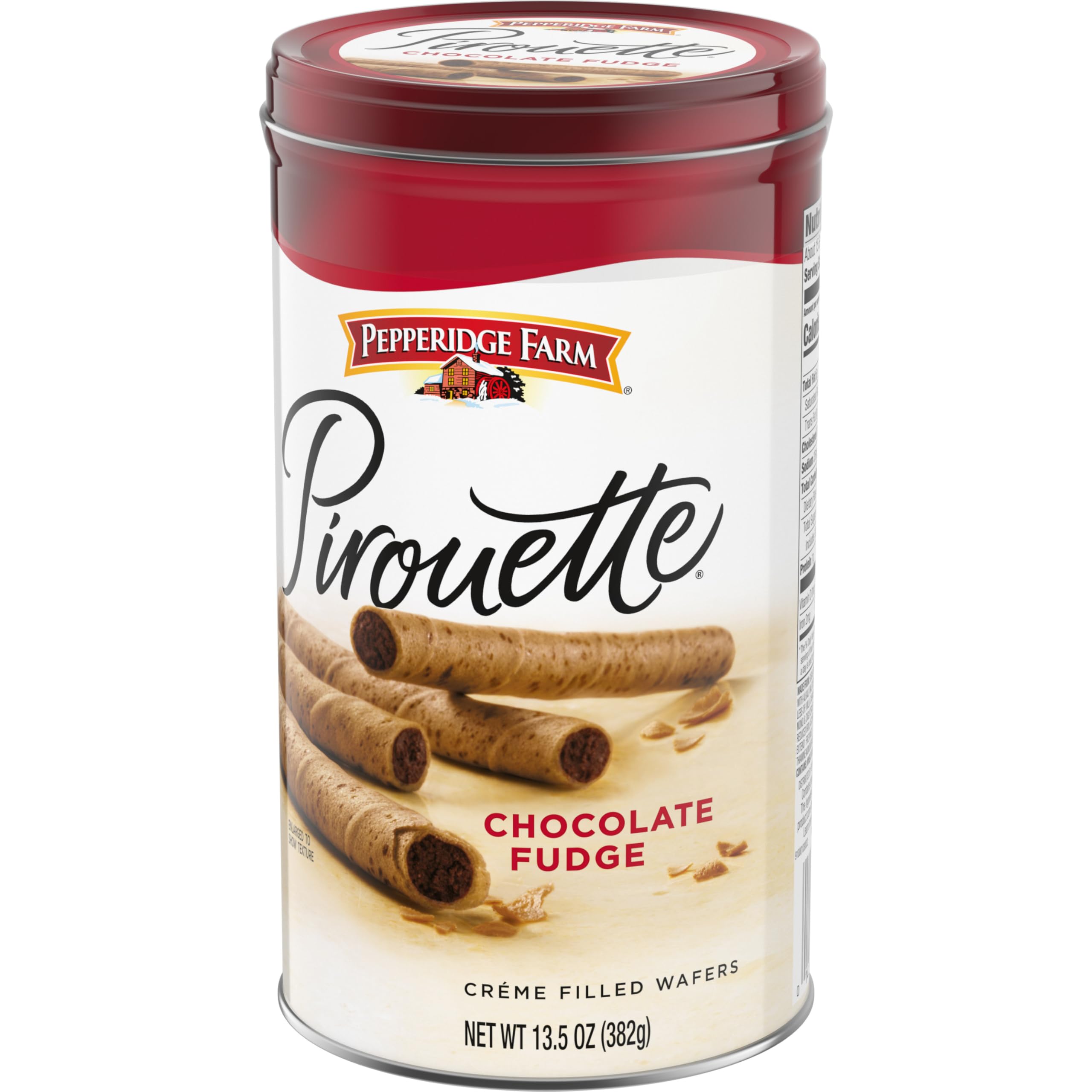 Pepperidge Farm Pirouette wafers highlighting quality ingredients and care.