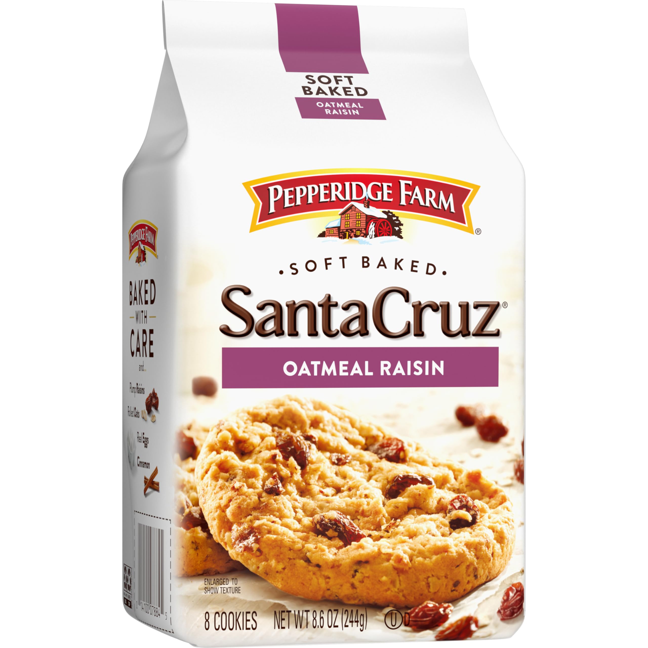 Pepperidge Farm open bag with stacked cookies showing pantry-ready storage benefit