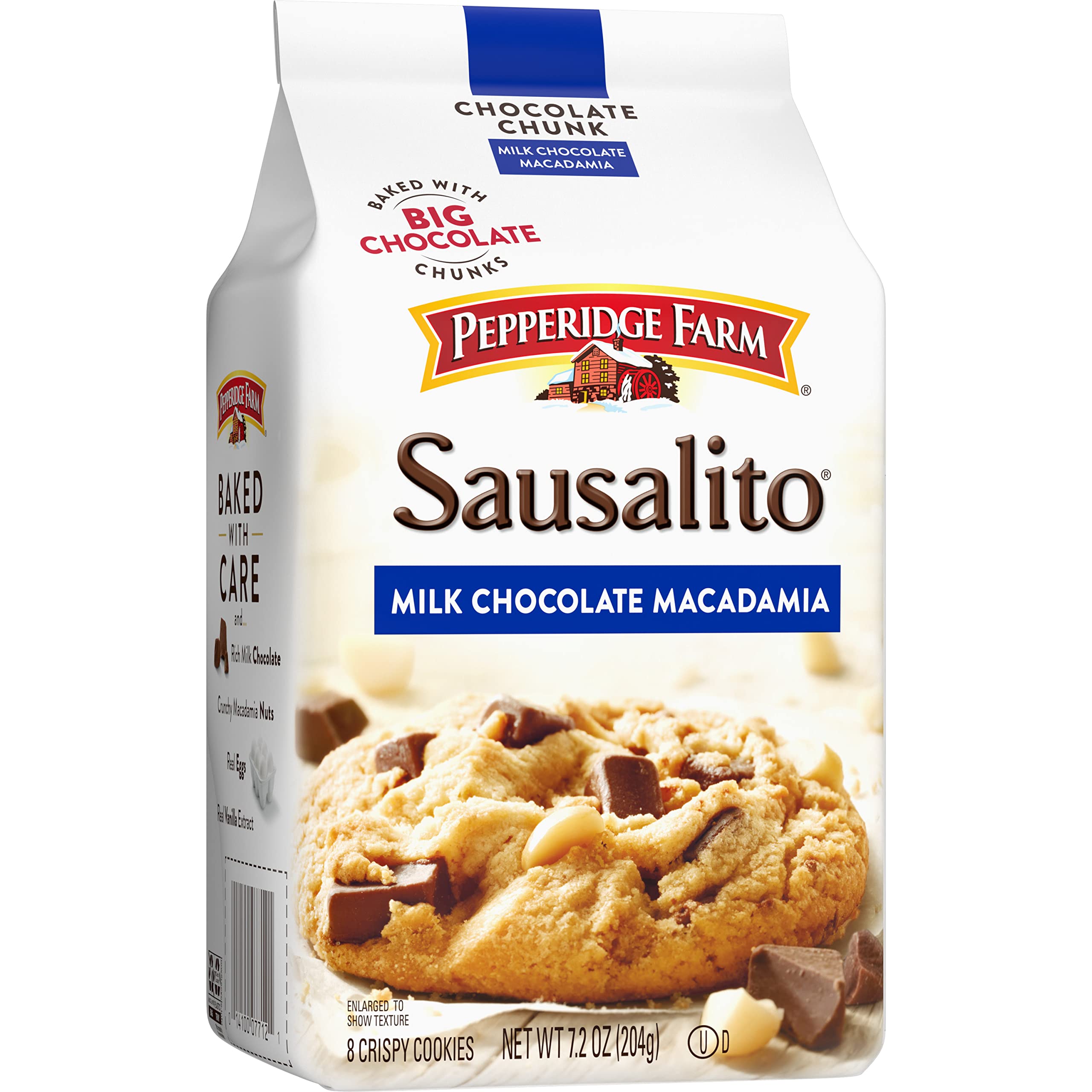 Pepperidge Farm Sausalito ingredients note—quality eggs and vanilla enhance flavor.