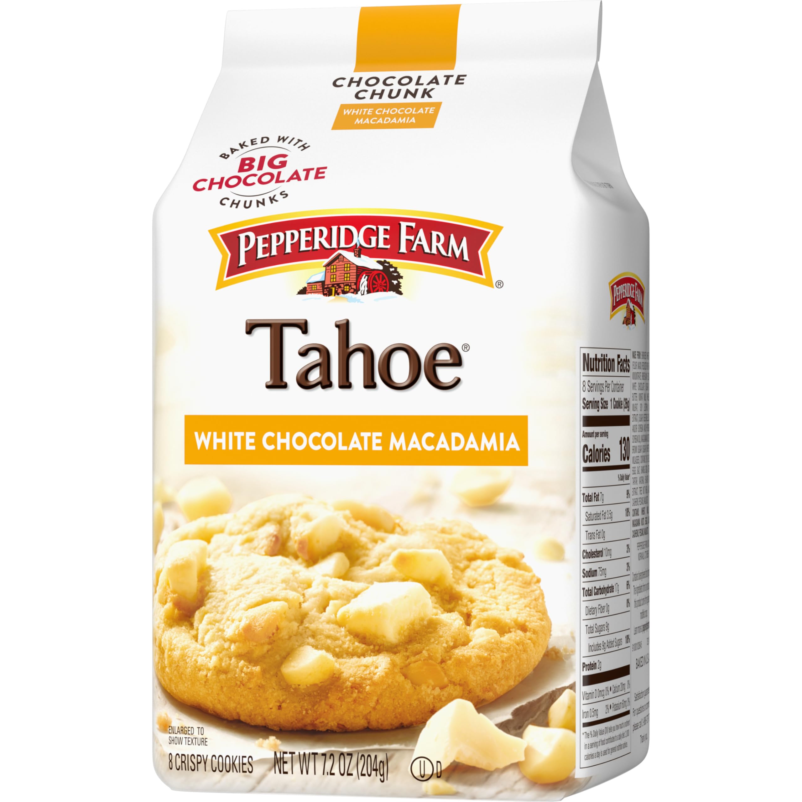 Packaging with Pepperidge Farm logo and premium ingredients close-up.