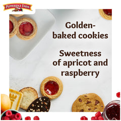 Pepperidge Farm Verona apricot-raspberry thumbprint cookie bite reveal