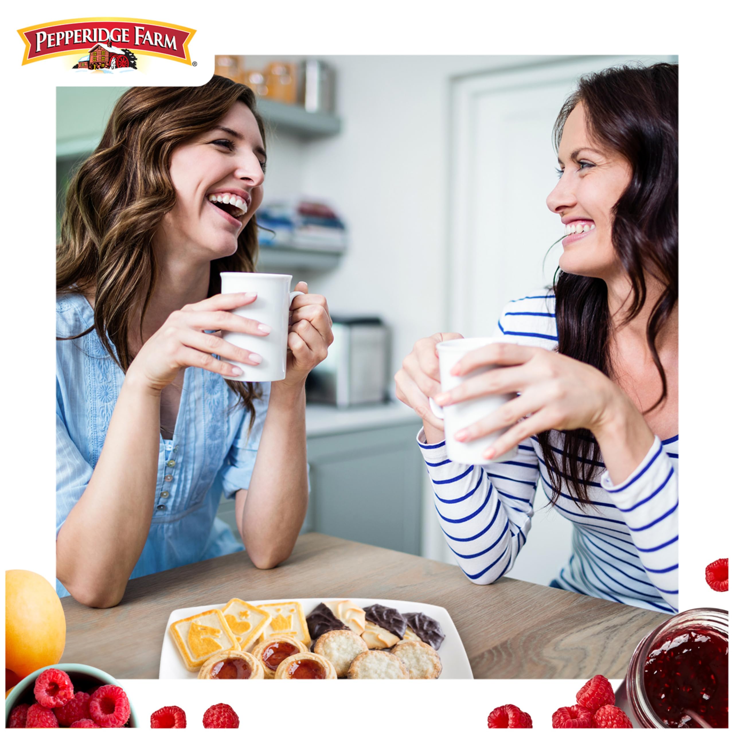 Pepperidge Farm Verona apricot-raspberry thumbprint cookies perfect for tea time