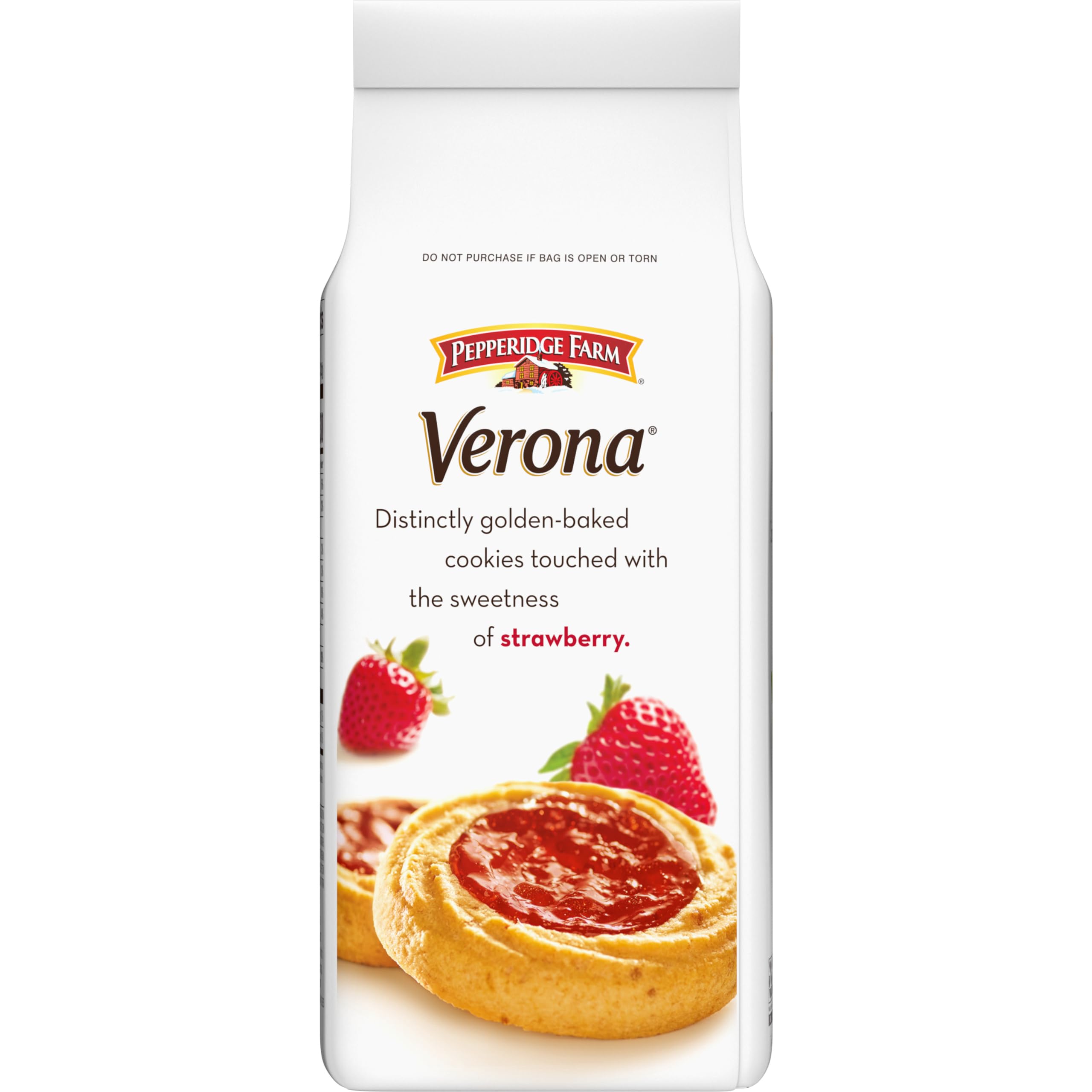 Pepperidge Farm Verona Strawberry Thumbprint Cookies on plated dessert display