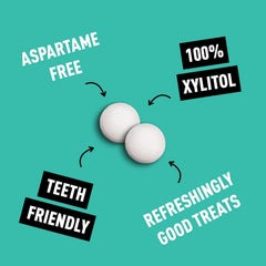 Peppersmith mints in hand, portable peppermint flavor.