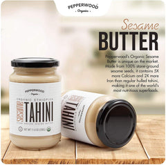 Pepperwood Organics tahini paste smooth pour ready for smoothies or drizzle