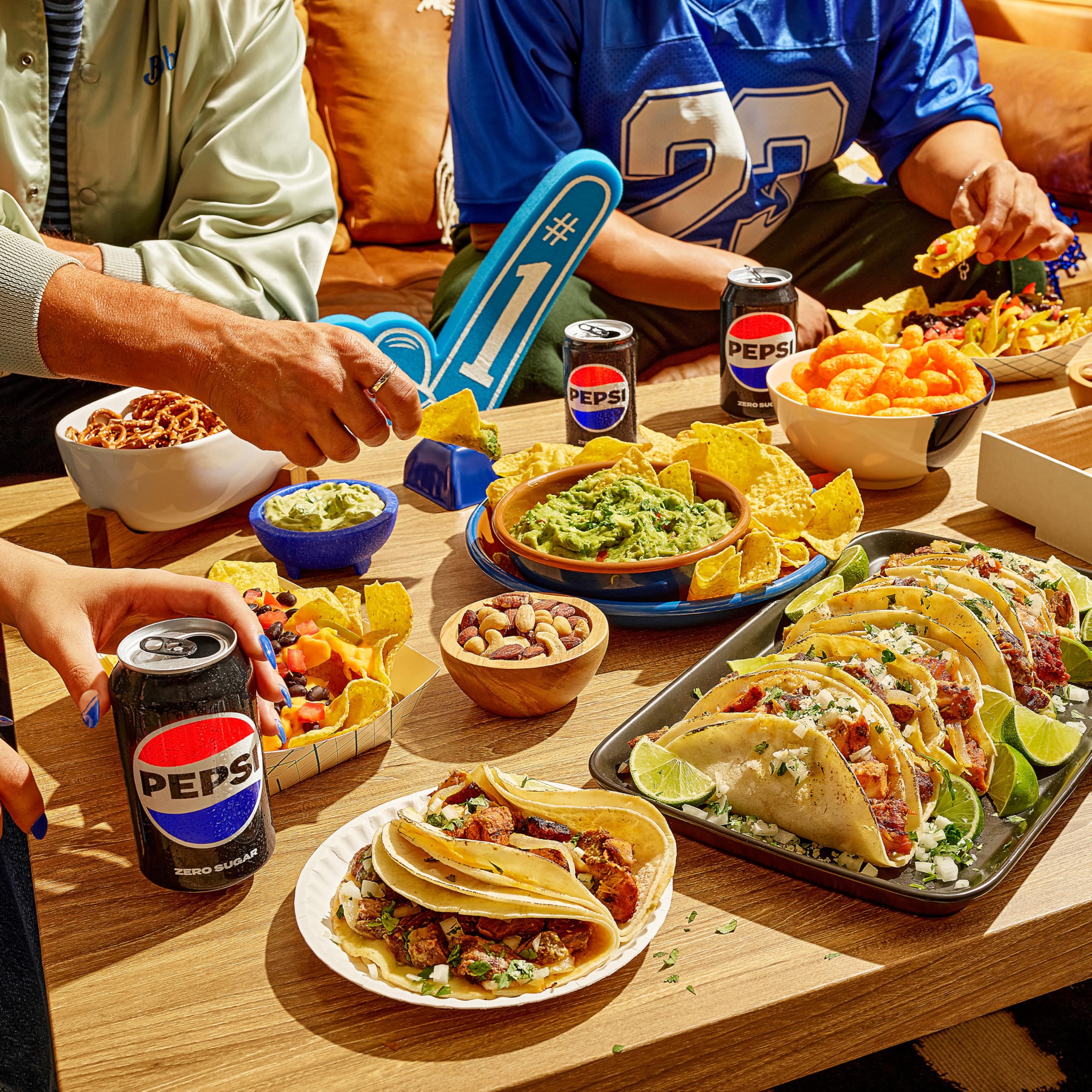 Pepsi party setup featuring the 10-pack for celebrations.