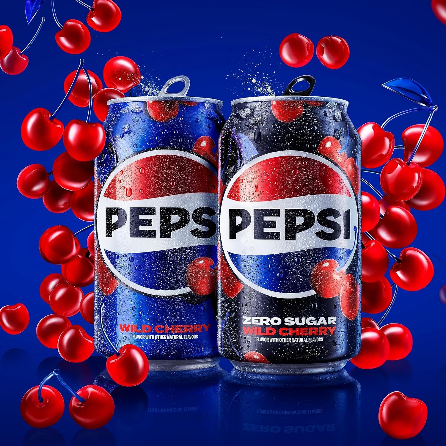 Heritage branding on Pepsi Wild Cherry reflects USA bottling roots