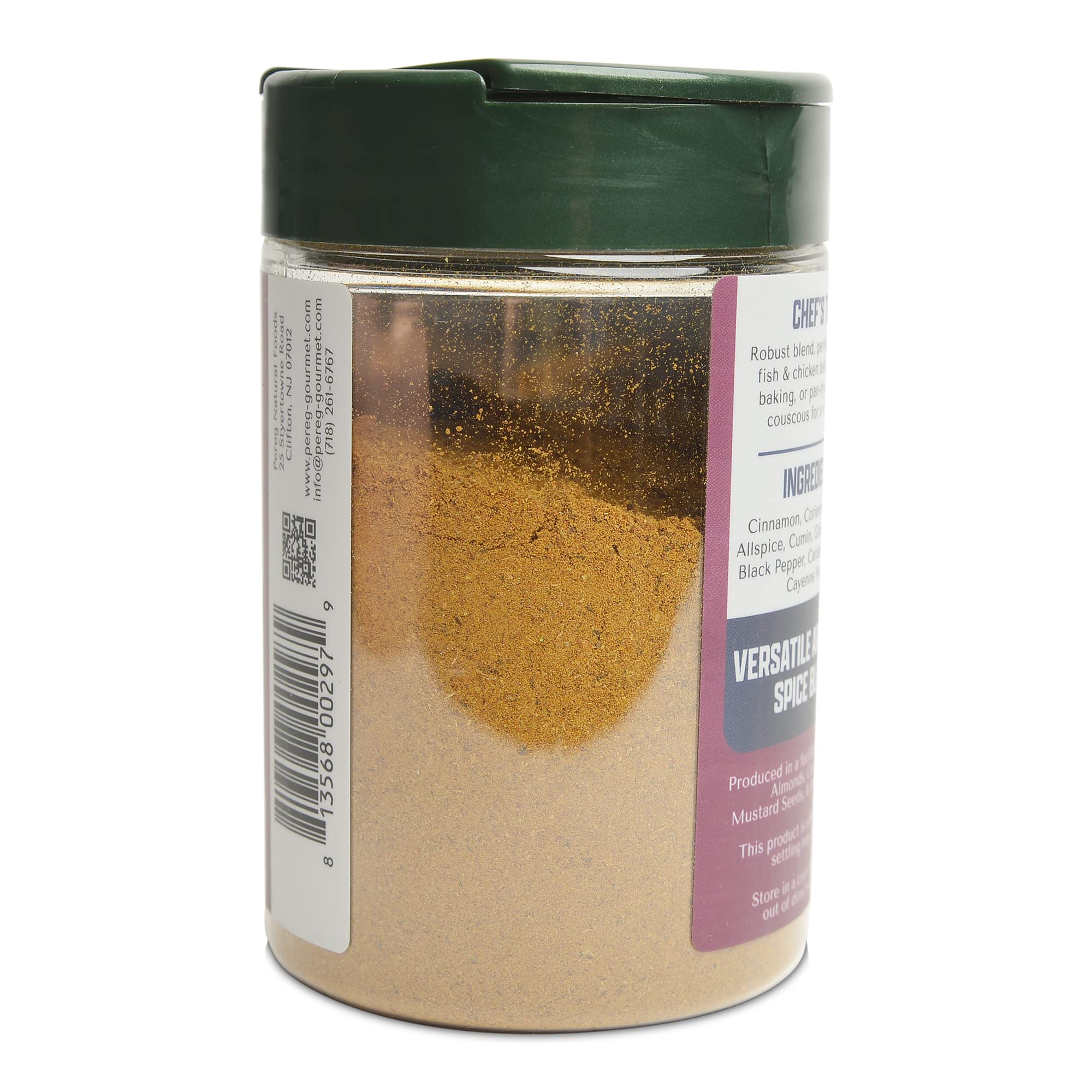 Pereg Ras El Hanout marinated meat with spice rub for grilling.