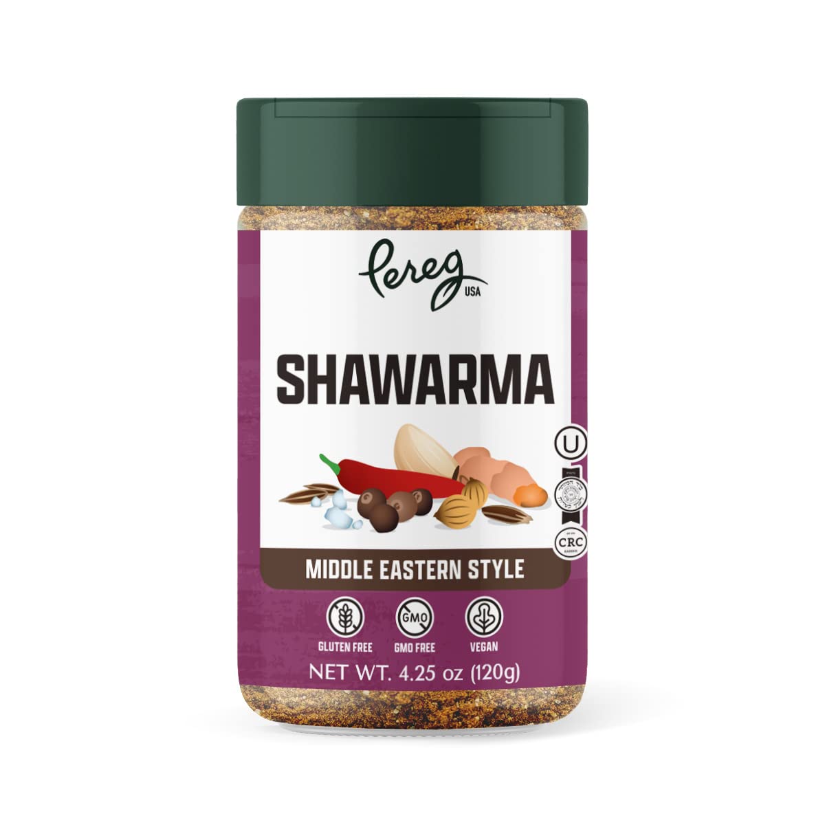 Pereg Shawarma Spice front tin—easy grilling and roasting flavor boost.