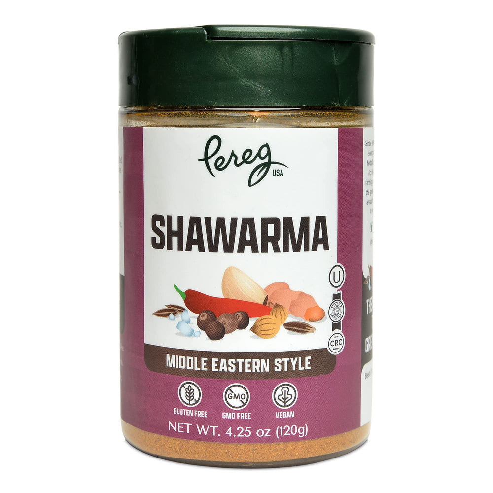 Pereg Shawarma Spice grilled chicken—rich, warm aroma on the grill.