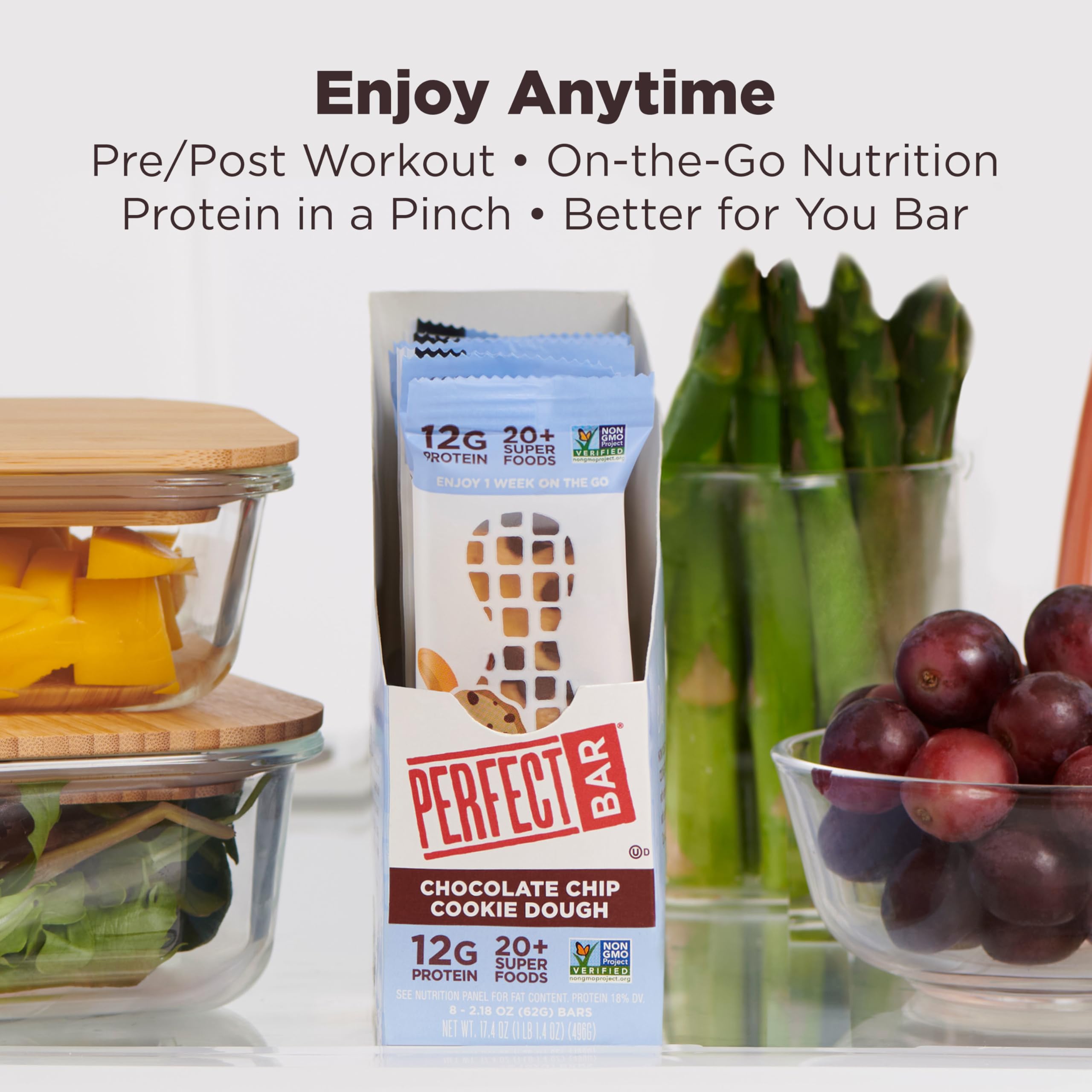 Perfect Bar with organic honey and superfoods for natural energy boost.