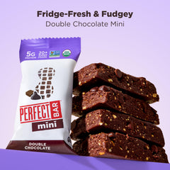 Close-up of Perfect Bar Mini Cookie Dough Texture showing chewy bite
