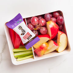 Organic Honey label on Perfect Bar Mini packaging emphasizes clean ingredients