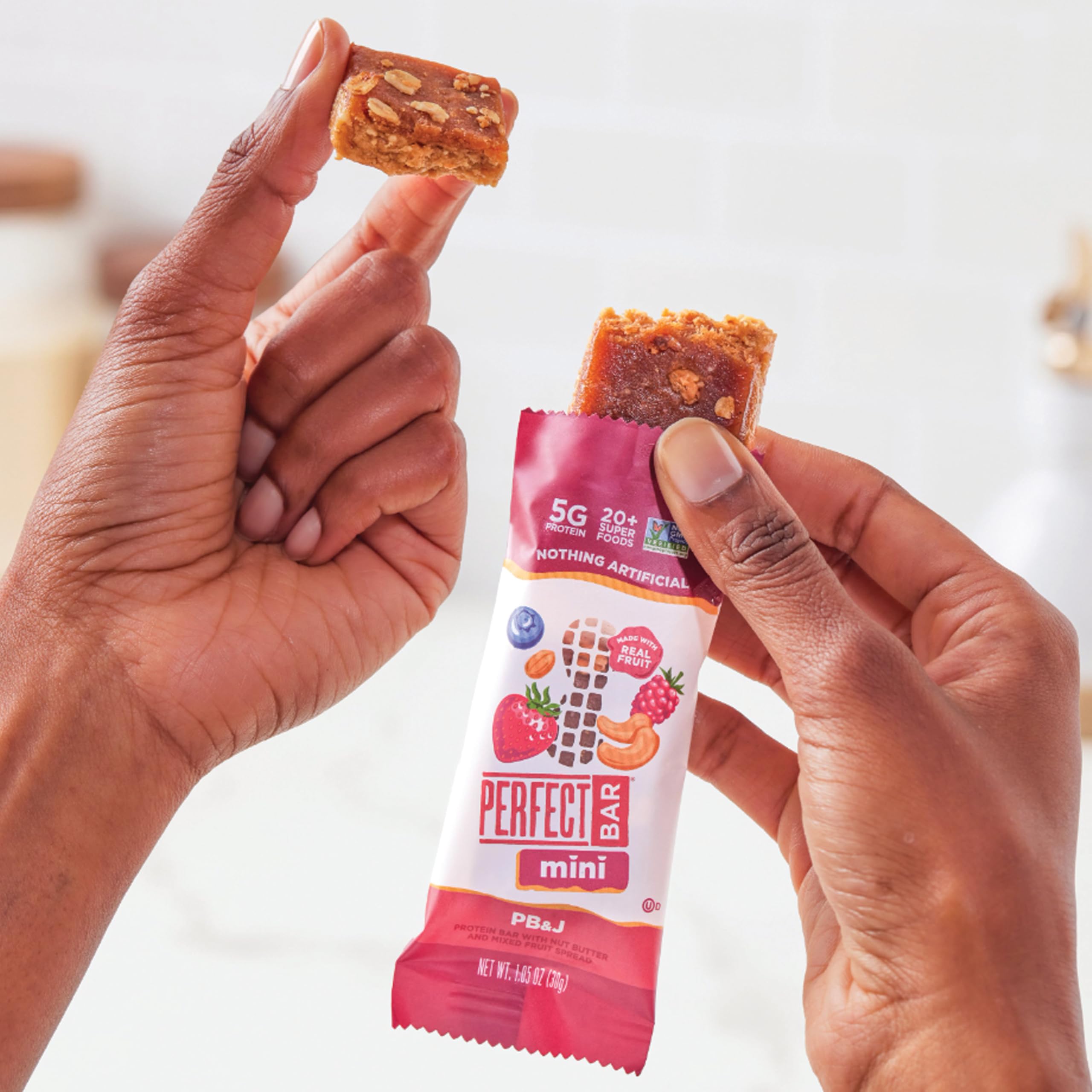 Perfect Bar Mini organic honey swirl for a natural energy touch