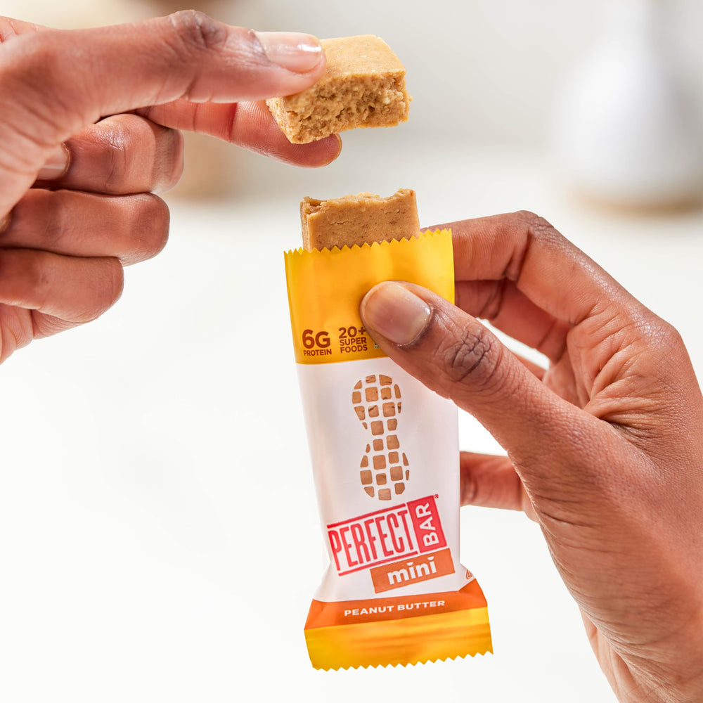 Refrigeration helps preserve texture and flavor of the minis bar.