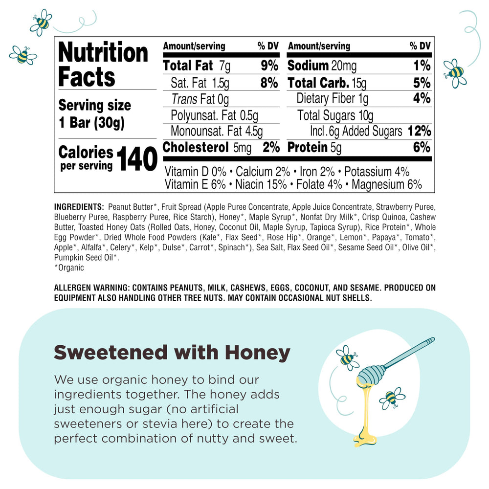 Perfect Bar Mini quinoa crisps provide light crunch in a small bar