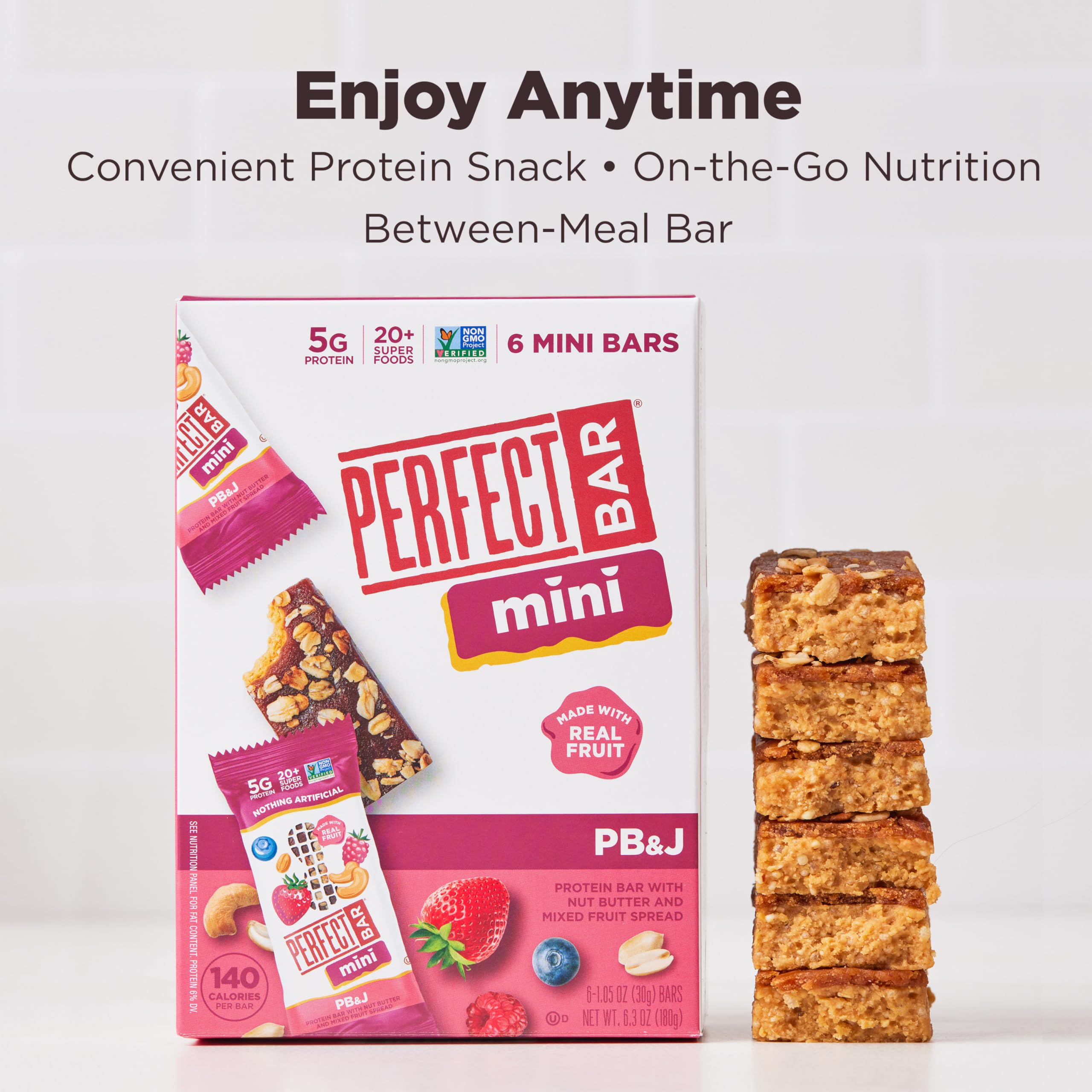 Perfect Bar Mini delivers whole foods protein in a compact bar