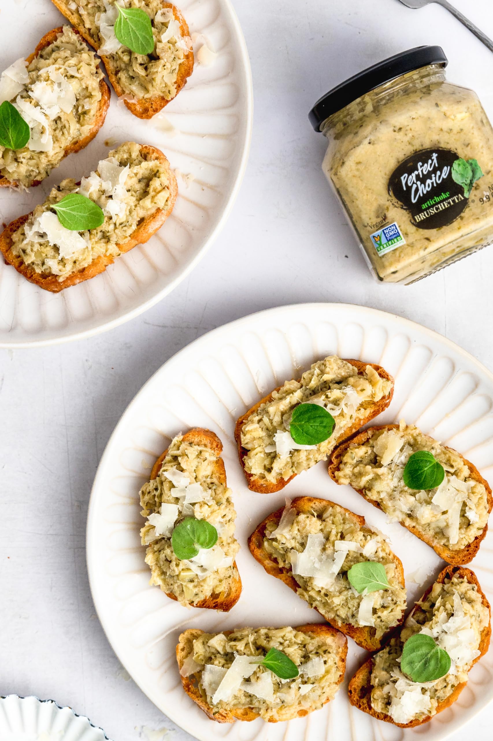 Perfect Choice spreads paired with meats and cheeses for meals