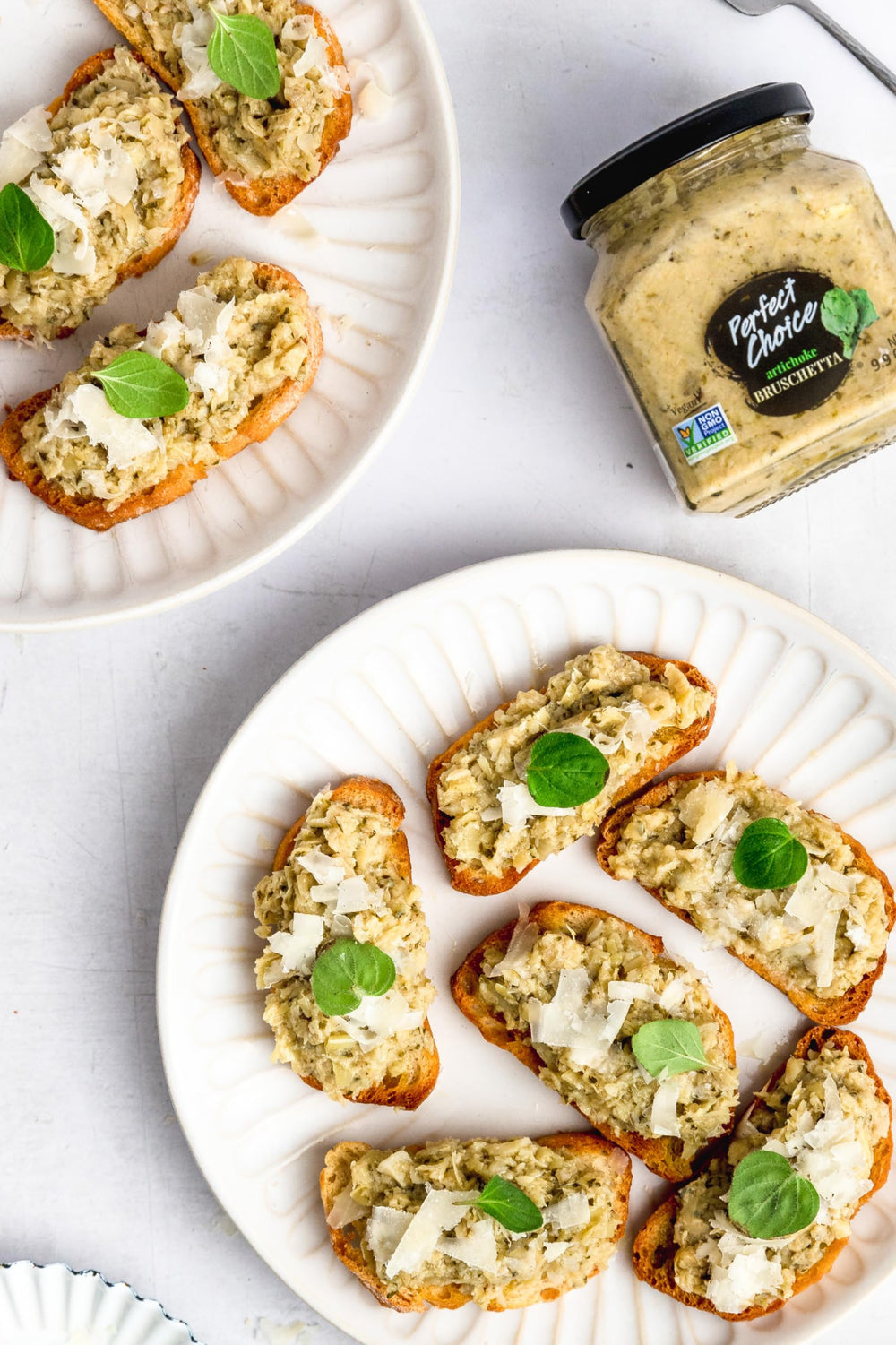 Perfect Choice spreads paired with meats and cheeses for meals
