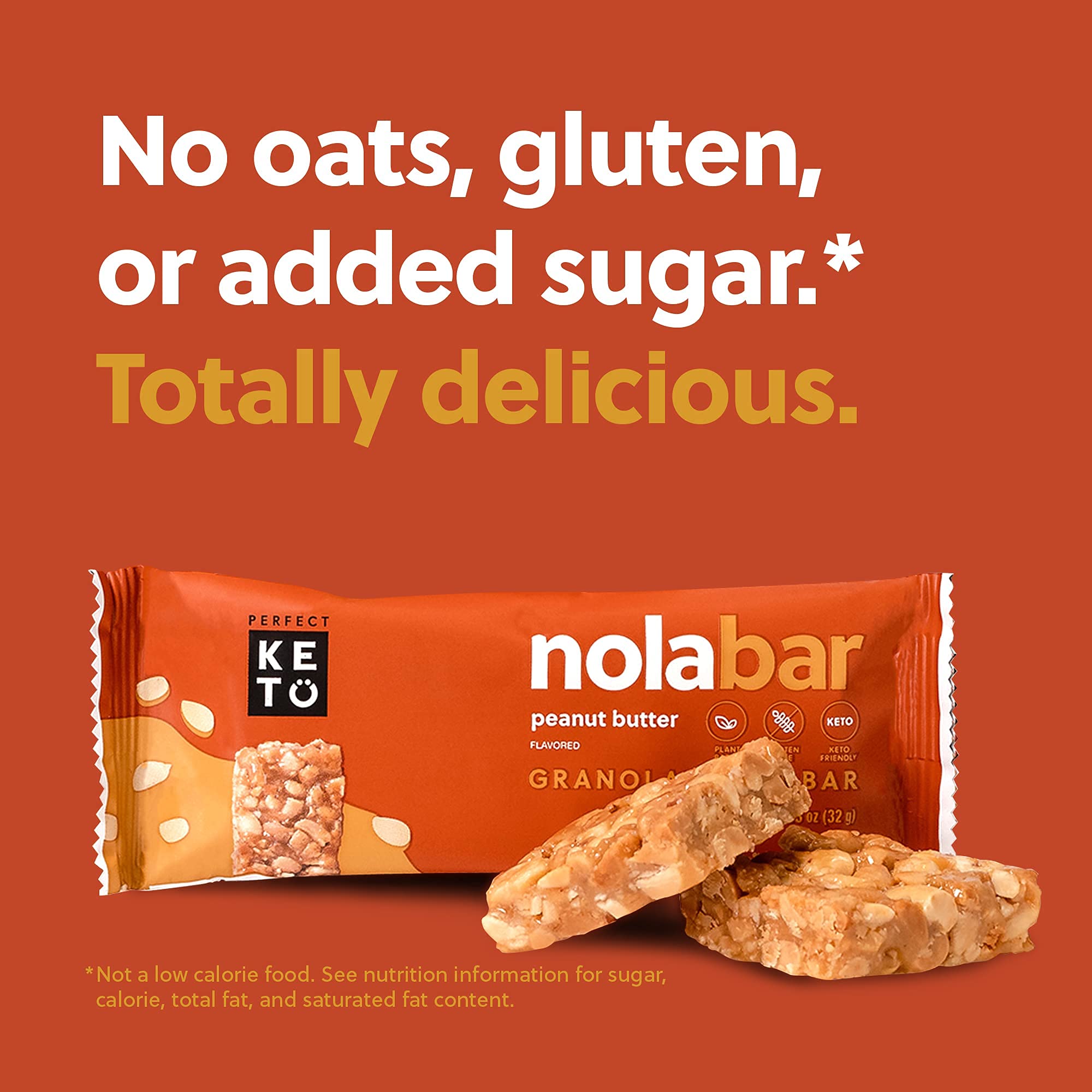 Perfect Keto Nola Bars gluten-free oat bran: wholesome ingredients with no junk.
