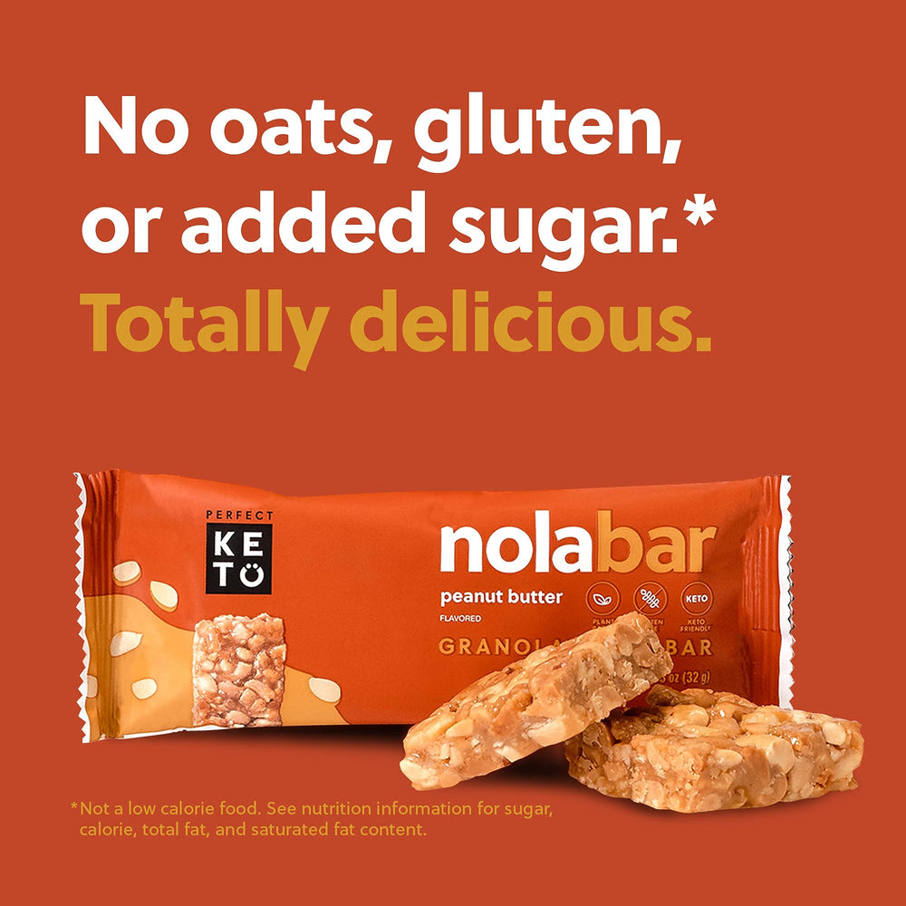 Perfect Keto Nola Bars gluten-free oat bran: wholesome ingredients with no junk.