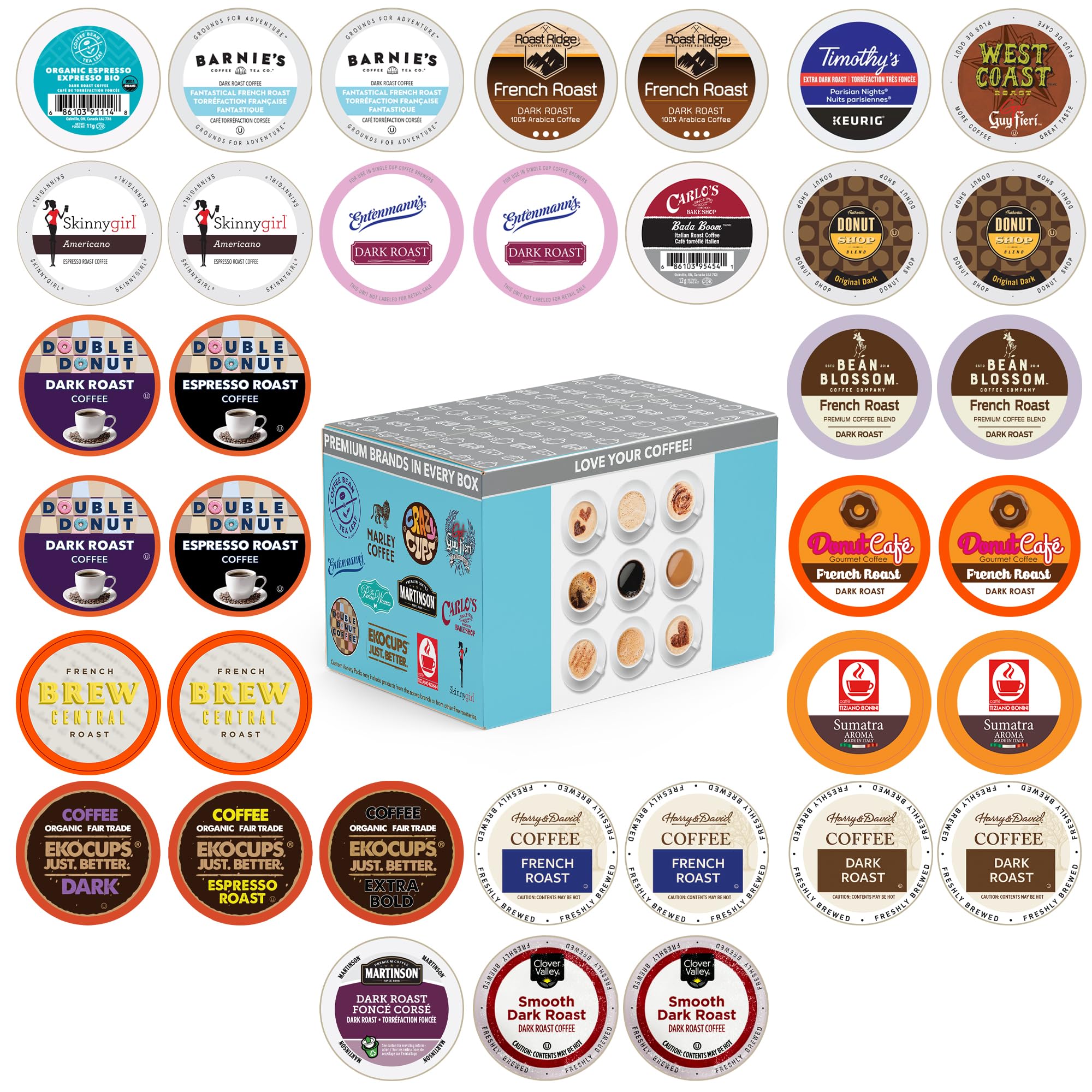 Perfect Samplers dark roast variety pack offers bold flavors for busy mornings