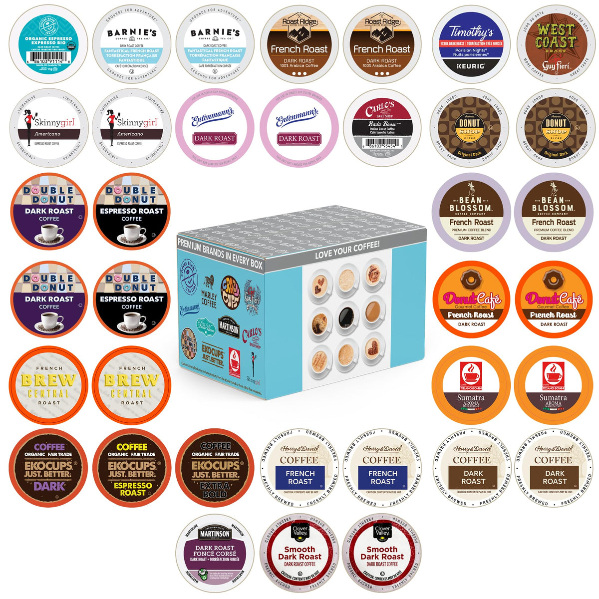 Perfect Samplers dark roast variety pack offers bold flavors for busy mornings