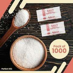 Perfect Stix iodized salt packets individually wrapped for portion control.