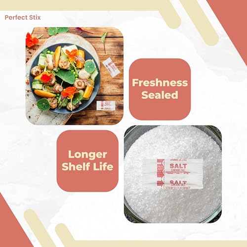 Perfect Stix salt packets ideal for fries topping.