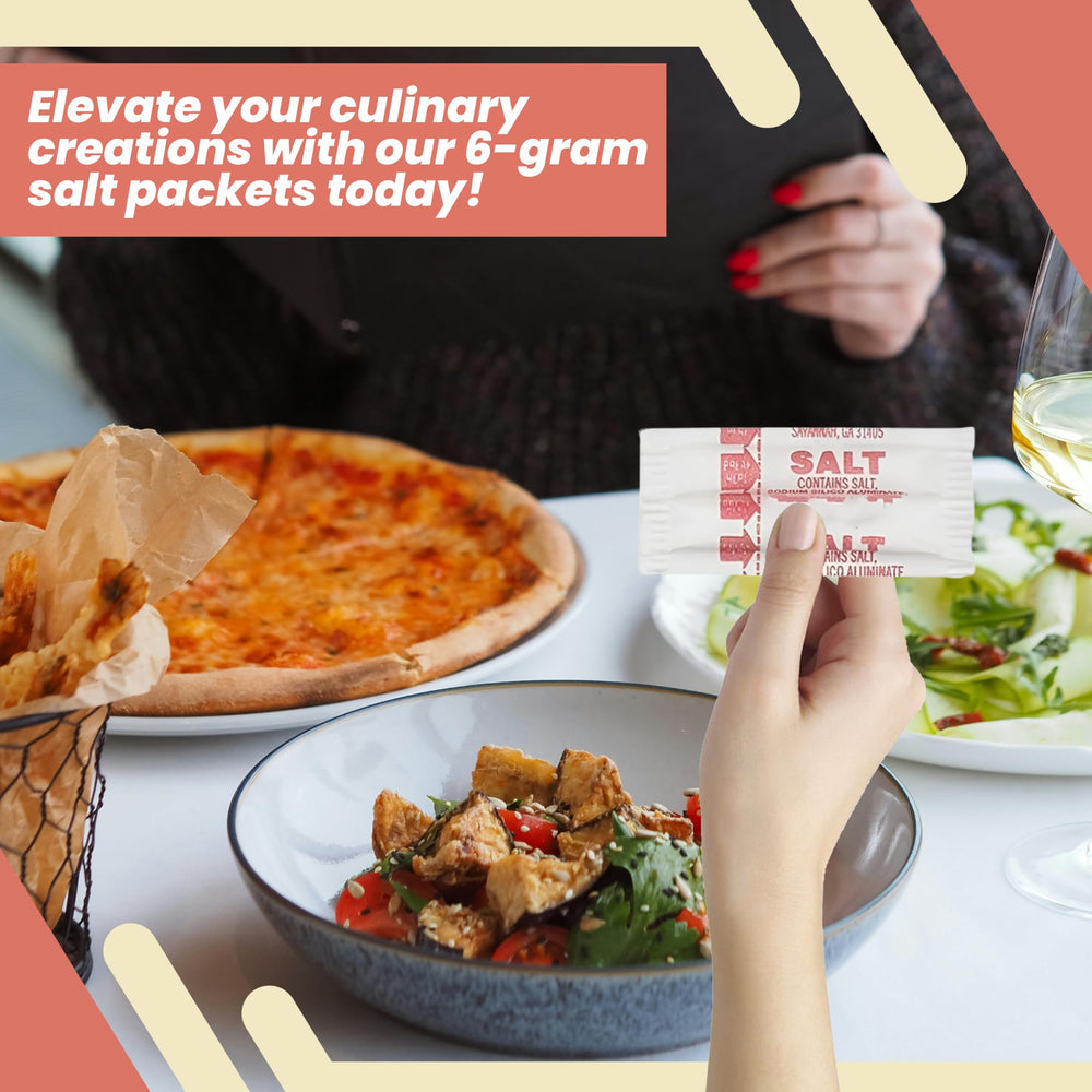 Perfect Stix sealed-packaging salt packets ensure hygiene.