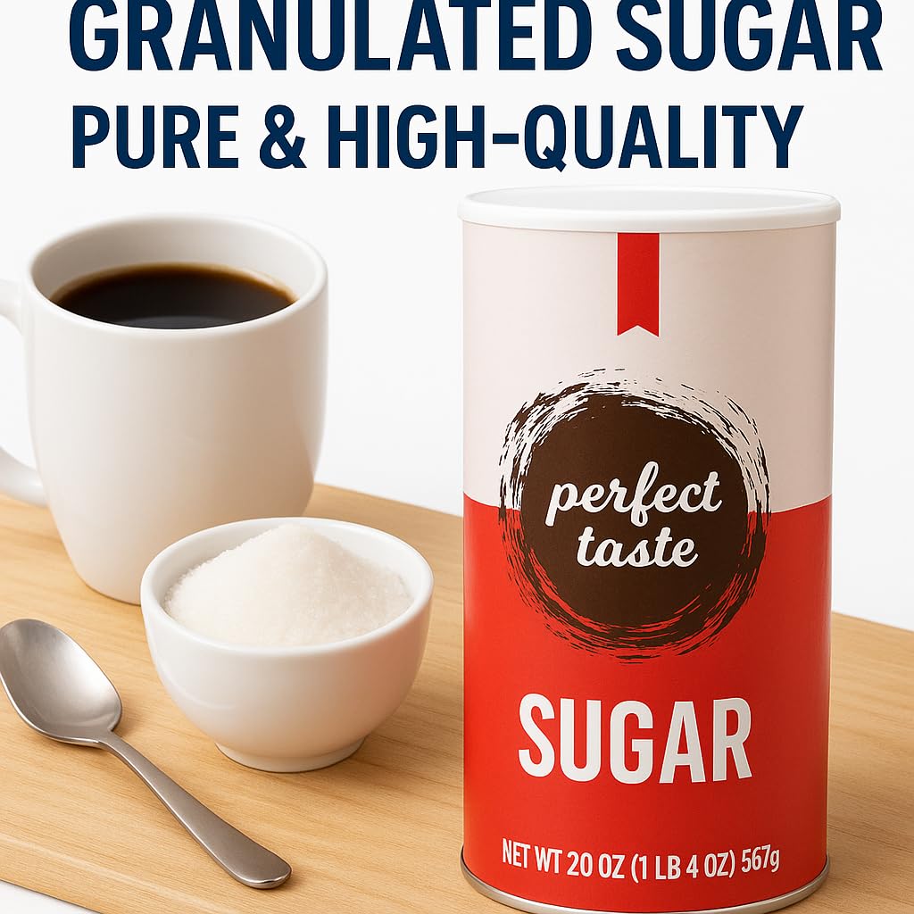 Perfect Taste sugar dissolves quickly in hot beverages for a smooth cup.