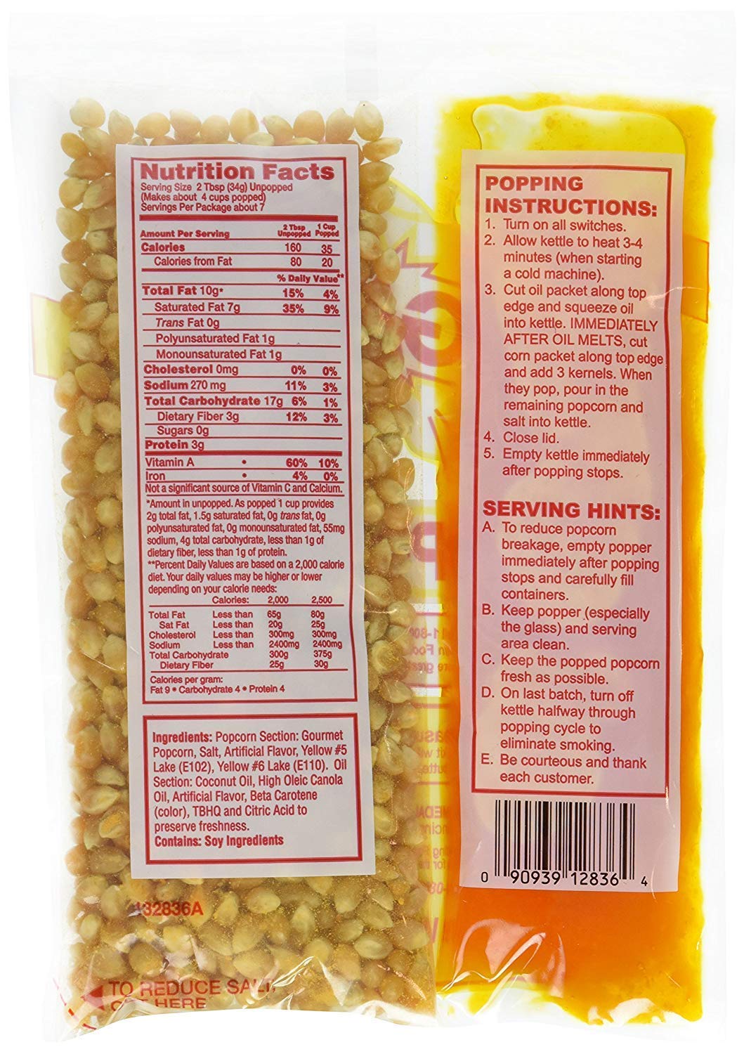 Perfectware case of 36 popcorn packs for bulk stocking and events.