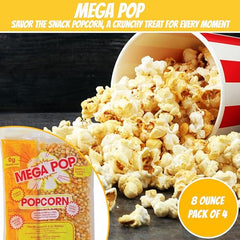 Perfectware popcorn 8oz 4-pack bags inside ready to pop.