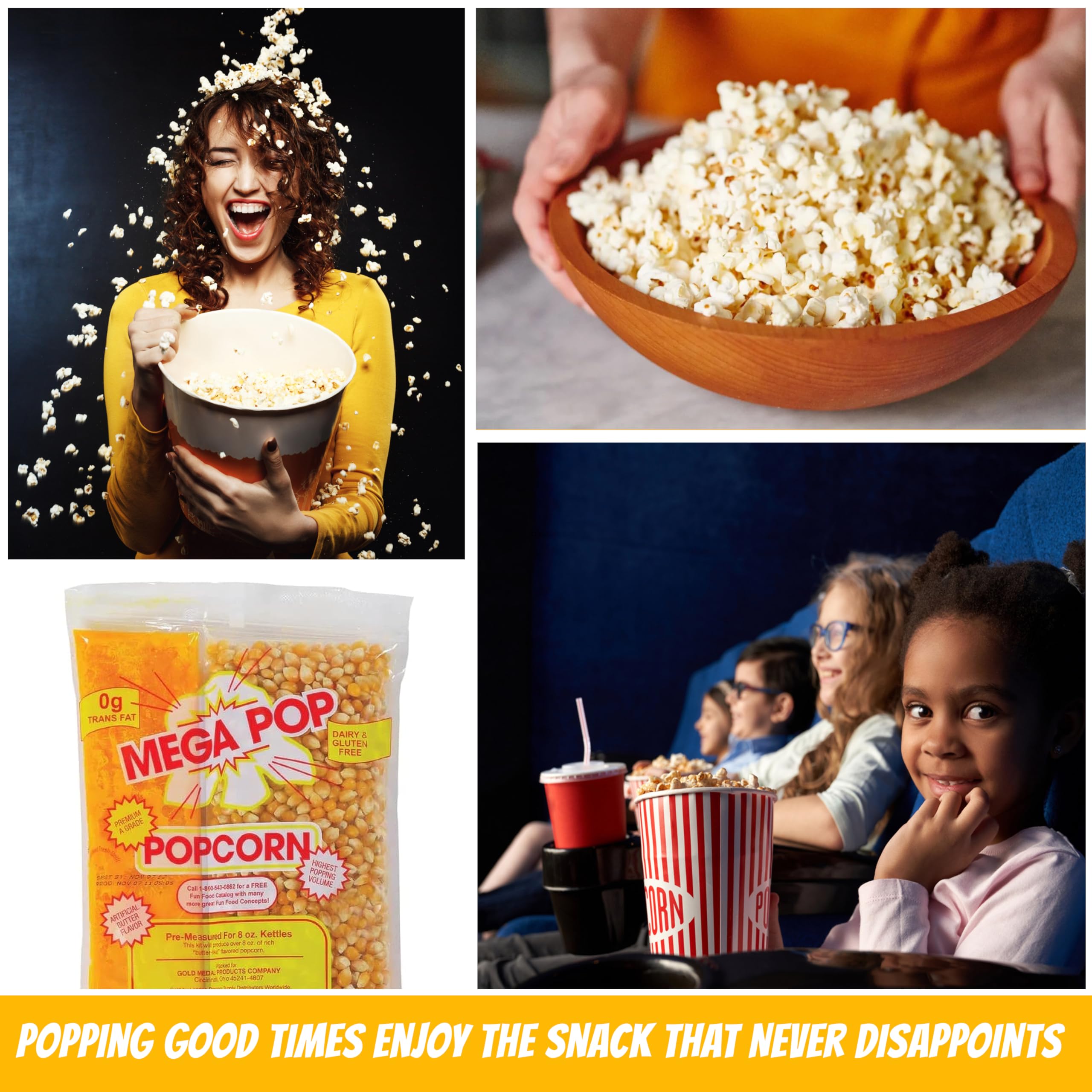 Home cinema setup with Perfectware popcorn for movie night.