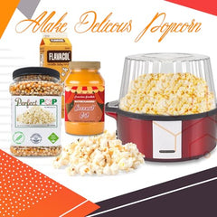 Perfectware yellow kernels yield light, butterfly-style popcorn.