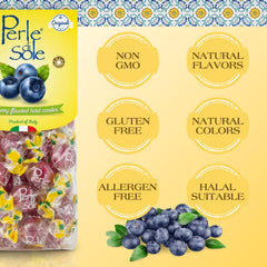 Individually wrapped Perle di Sole candies ideal for gifting or sharing.