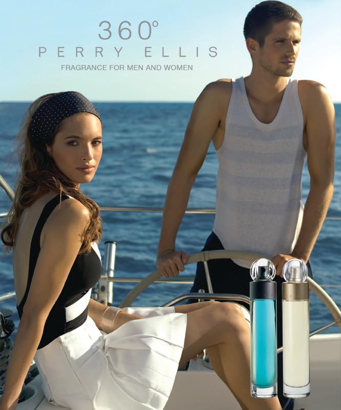 Perry Ellis 360 EDT vapor diffusion, subtle scent for office environments.