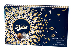 Perugina classic dark chocolate box front view, showcasing elegant packaging