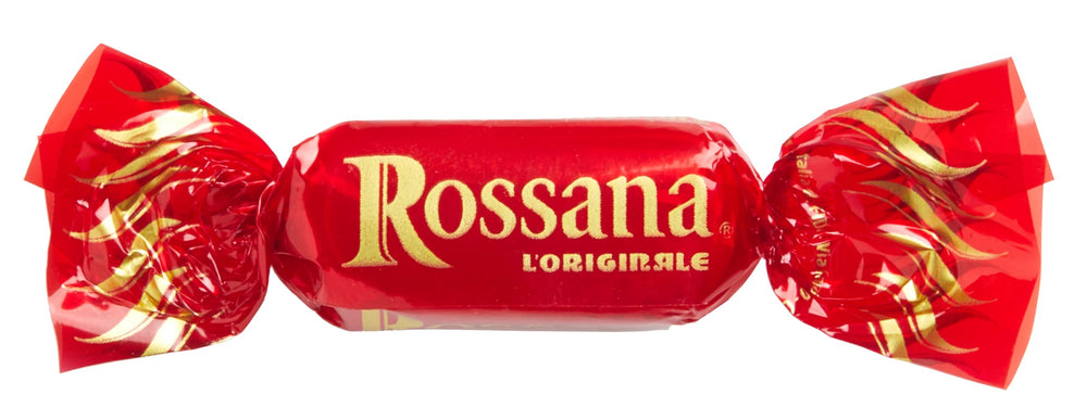 Shell and filling of Perugina Rossana with milk and nuts for a timeless Italian treat