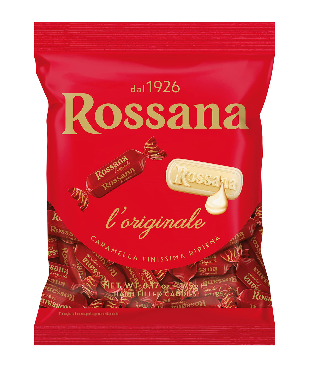Perugina Rossana red dress candy with creamy center ideal for gifting