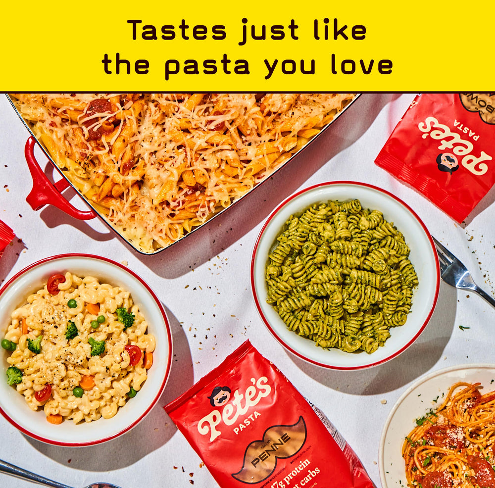 Pete's Pasta al dente texture highlights satisfying bite in keto pasta.