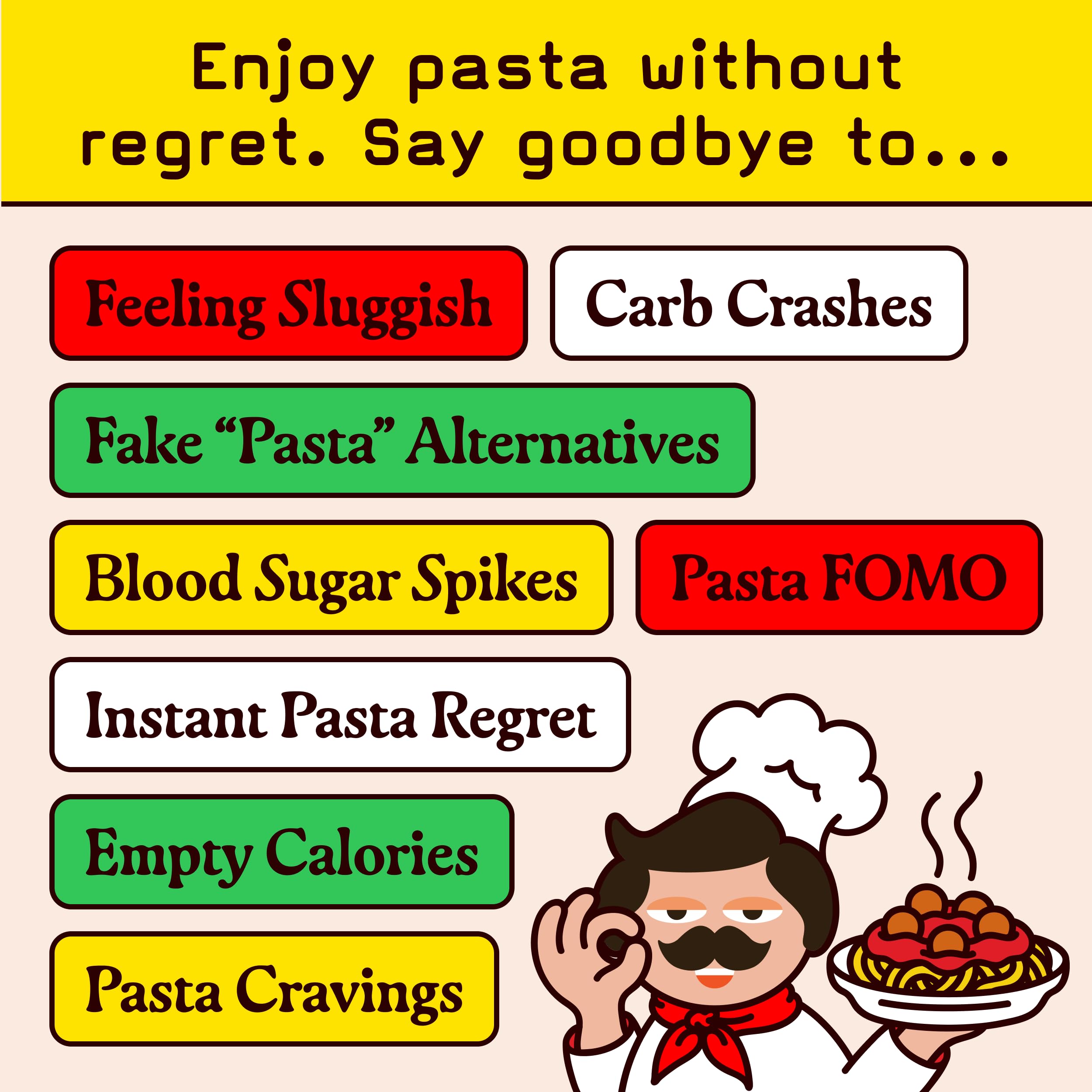 Pete's Pasta in a rustic Italian kitchen setting