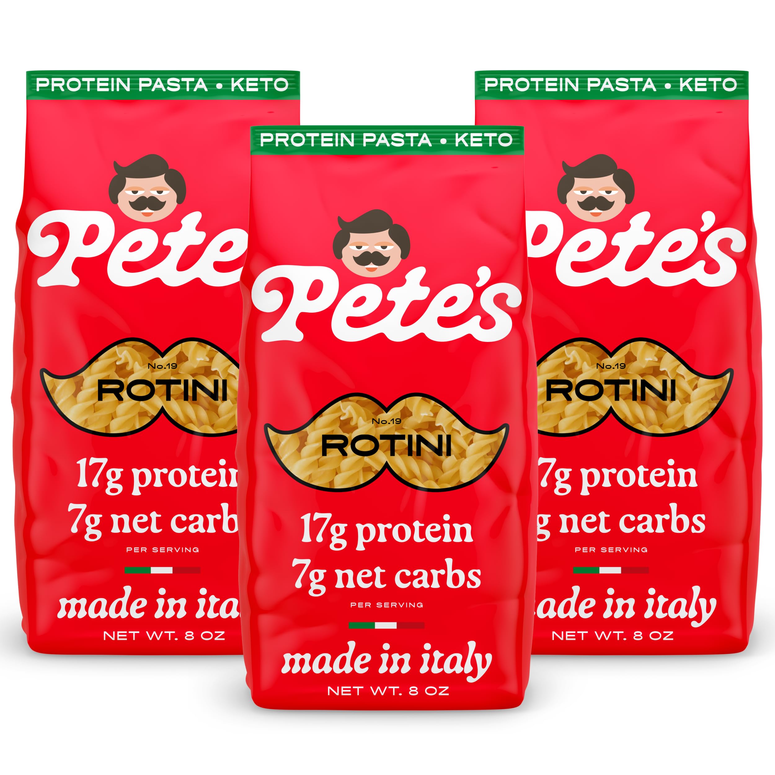 Pete's Pasta rotini Italian-made pasta with authentic al dente texture.