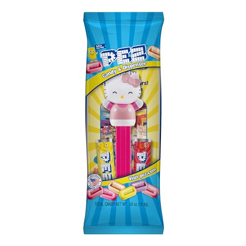 PEZ Hello Kitty variety pack image highlighting collectible appeal and nostalgia.