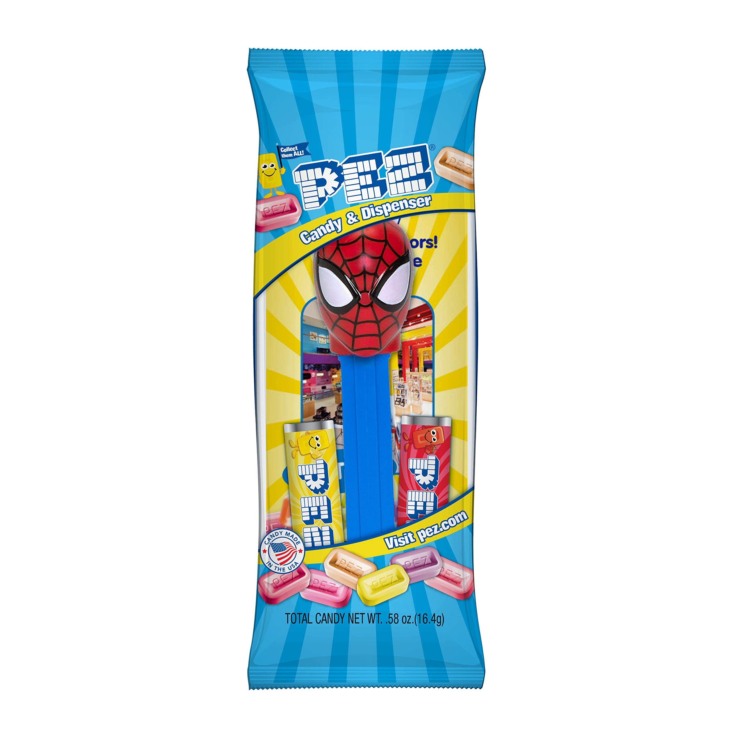 PEZ Marvel dispenser with candy refills for quick, snackable treats at events.
