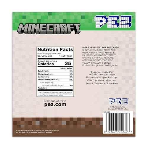 PEZ Minecraft dispenser featuring Creeper for imaginative play and desk decor