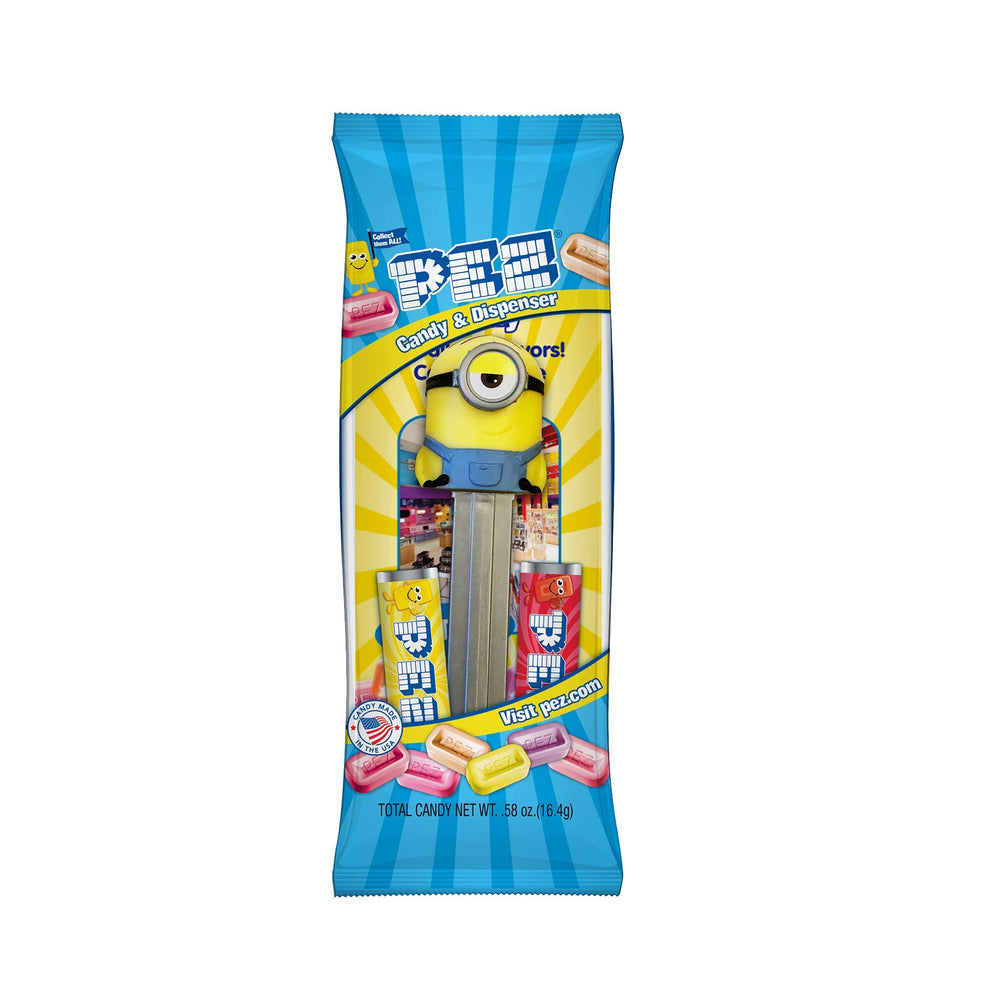 Candy made in the USA adds trusted quality to your Minions PEZ set.