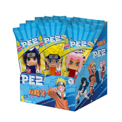 PEZ Naruto party pack dispenser with two candy refills for quick snack moments.